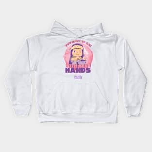 TO YOUR ETERNITY: EAT WITH YOUR HANDS (WHITE) Kids Hoodie